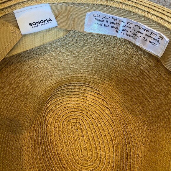 Bundle of Ingear Resort/Beach Cover-up Dress S/M & Straw Fedora Hat #98R - Picture 10 of 12